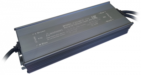 Блок питания PITON в алюминиевом корпусе серия MCF, IP67, 350Вт, 12V